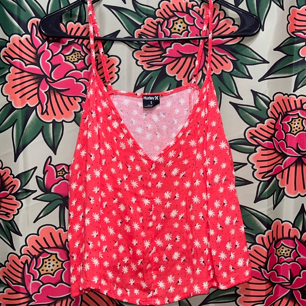 Hurley Floral Cropped Tank